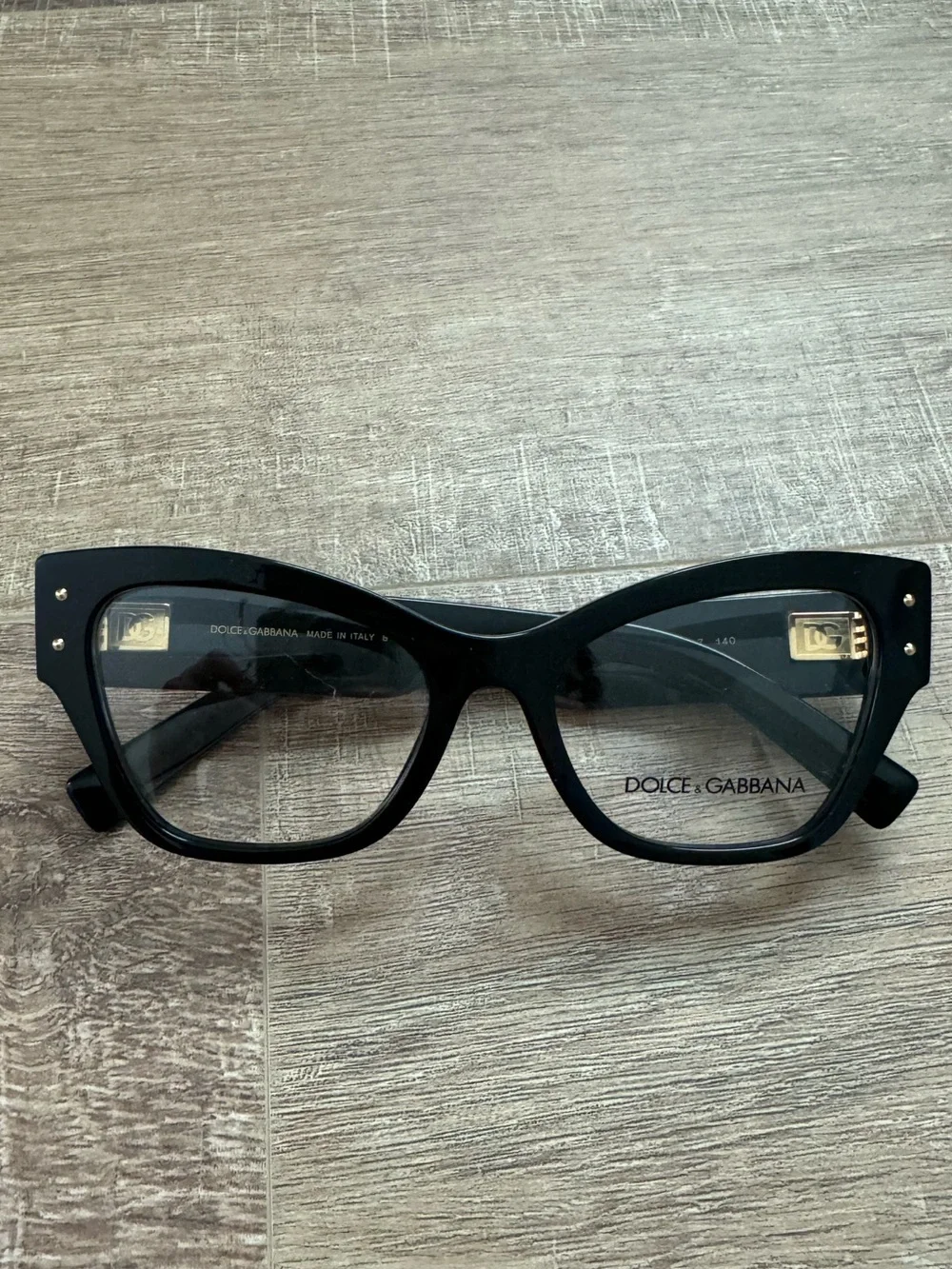 Dolce & Gabbana DG3404 Black Cat Eye Glasses New